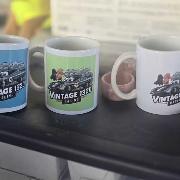 Vintage 1320 Racing Mugs Set - Picture 2 of 4
